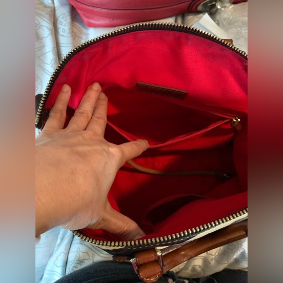 Dooney & Bourke zebra pattern Genuine Leather and crossbody/shoulder Handmade. - Picture 13 of 16